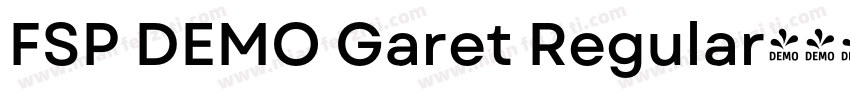 FSP DEMO Garet Regular字体转换